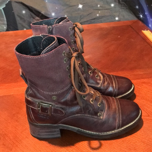 Taos Footwear Shoes Taos Crave Purple Combat Boots Shoes Size 38